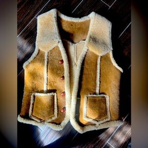 Suede and Sherpa Vintage vest